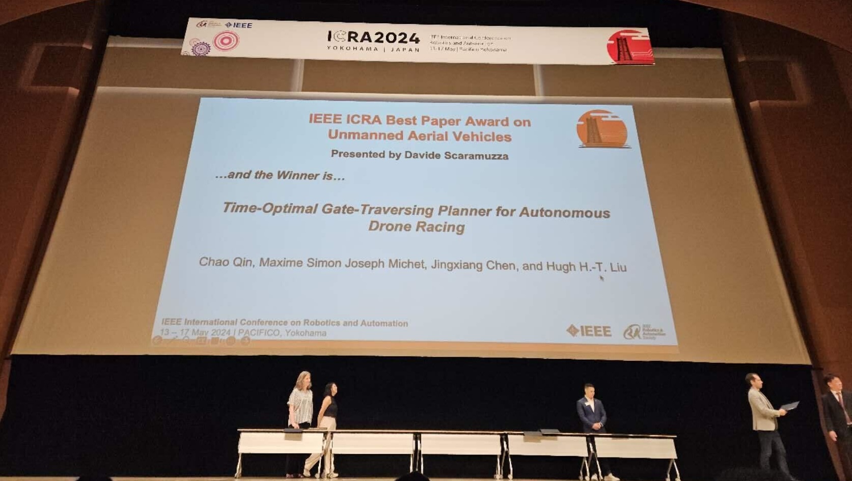 ADR Wins Best Paper Award on UAVs at ICRA